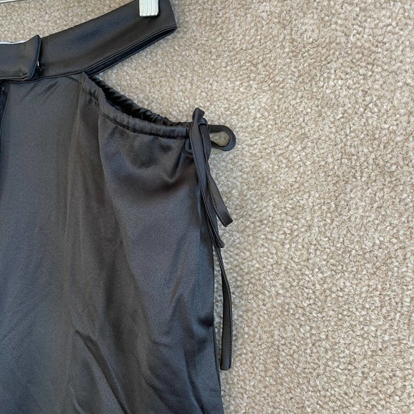 Princess Polly Charley Pants Women Size 4 Black Cutout High Rise Relaxed Leg NEW - Picture 4 of 12